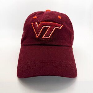 Virginia Tech Hokies Maroon & Orange VT Logo Adjustable Hat
